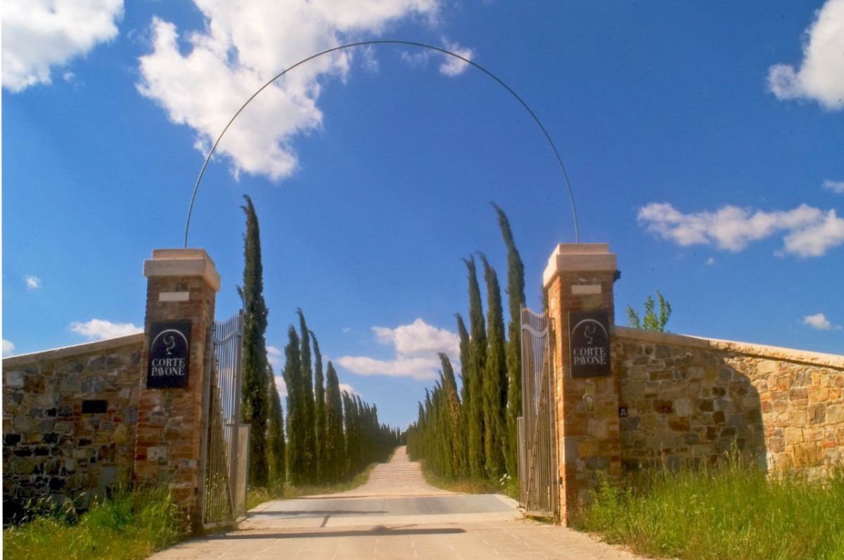 Tor zum Weingut Corte Pavone.