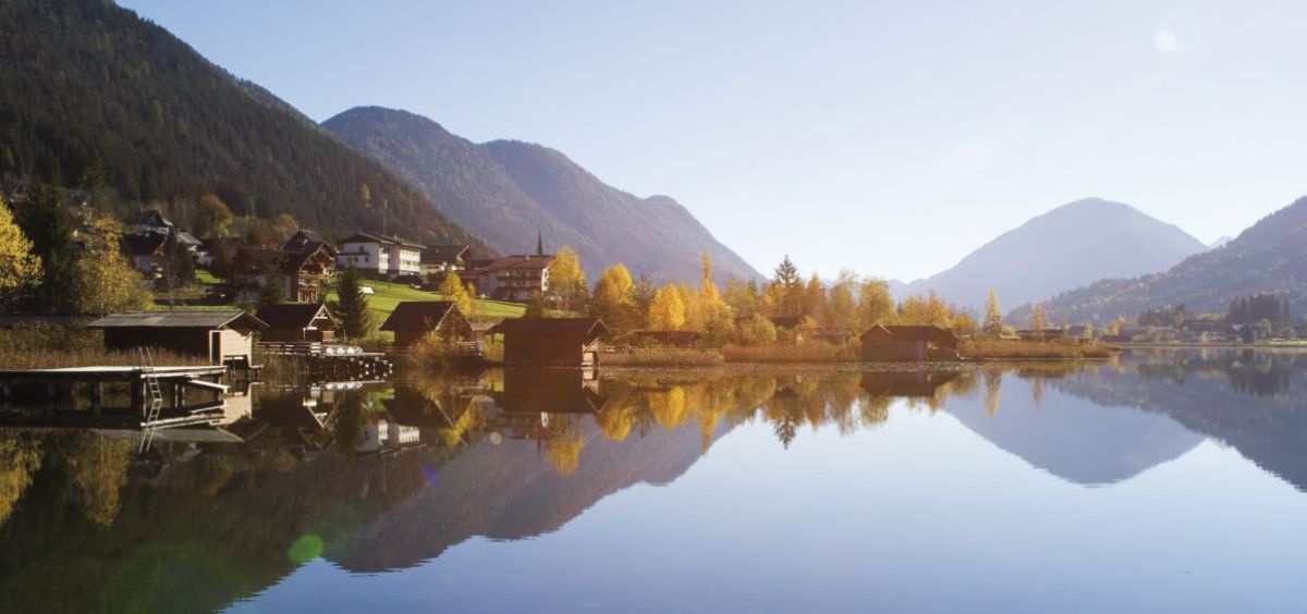 Weissensee im Herbst.