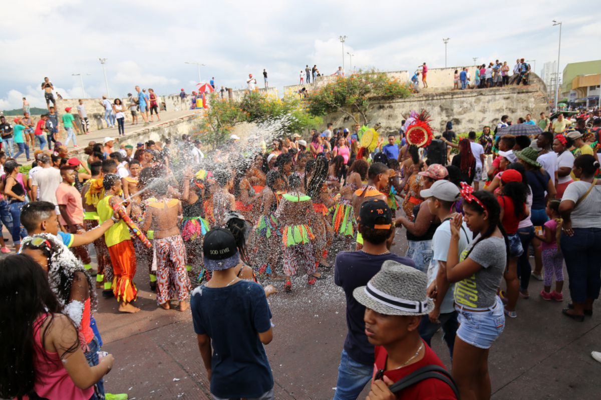 Kolumbianische Lebenslust beim Karneval von Cartagena.