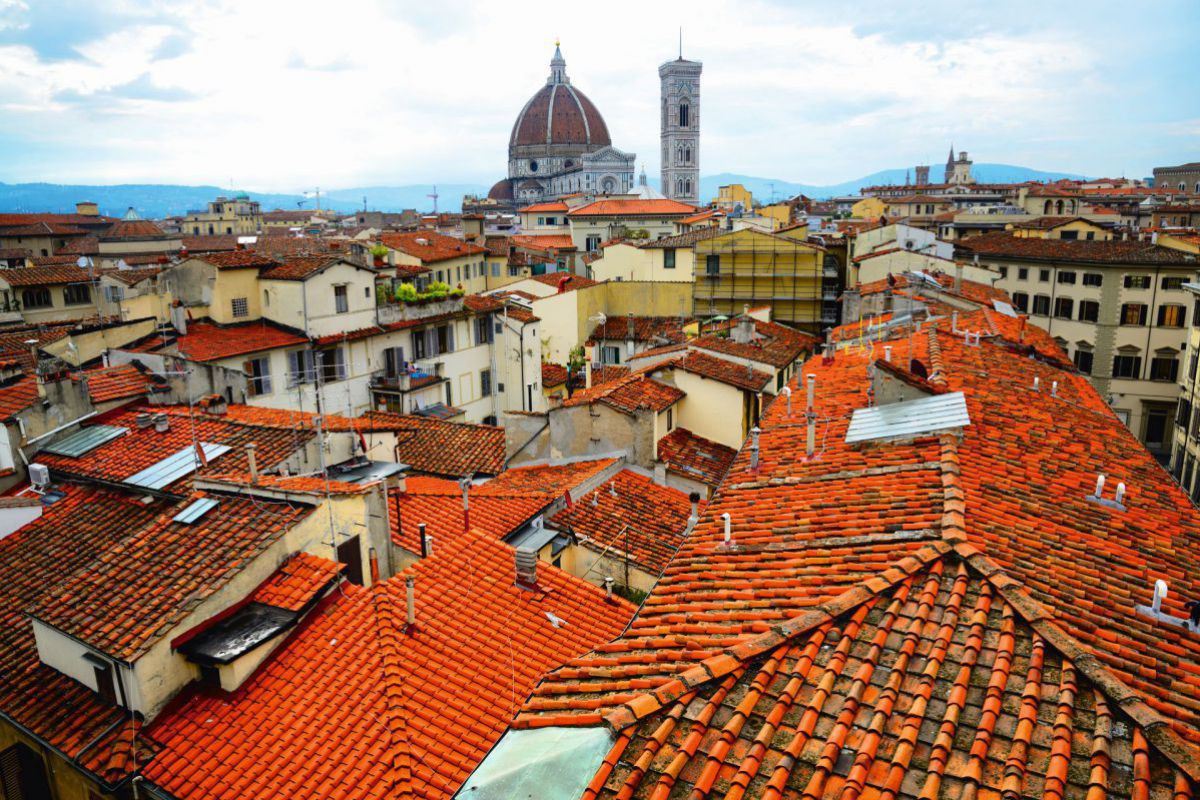 Blick auf die Kathedrale Santa Maria del Fiore in Florenz.