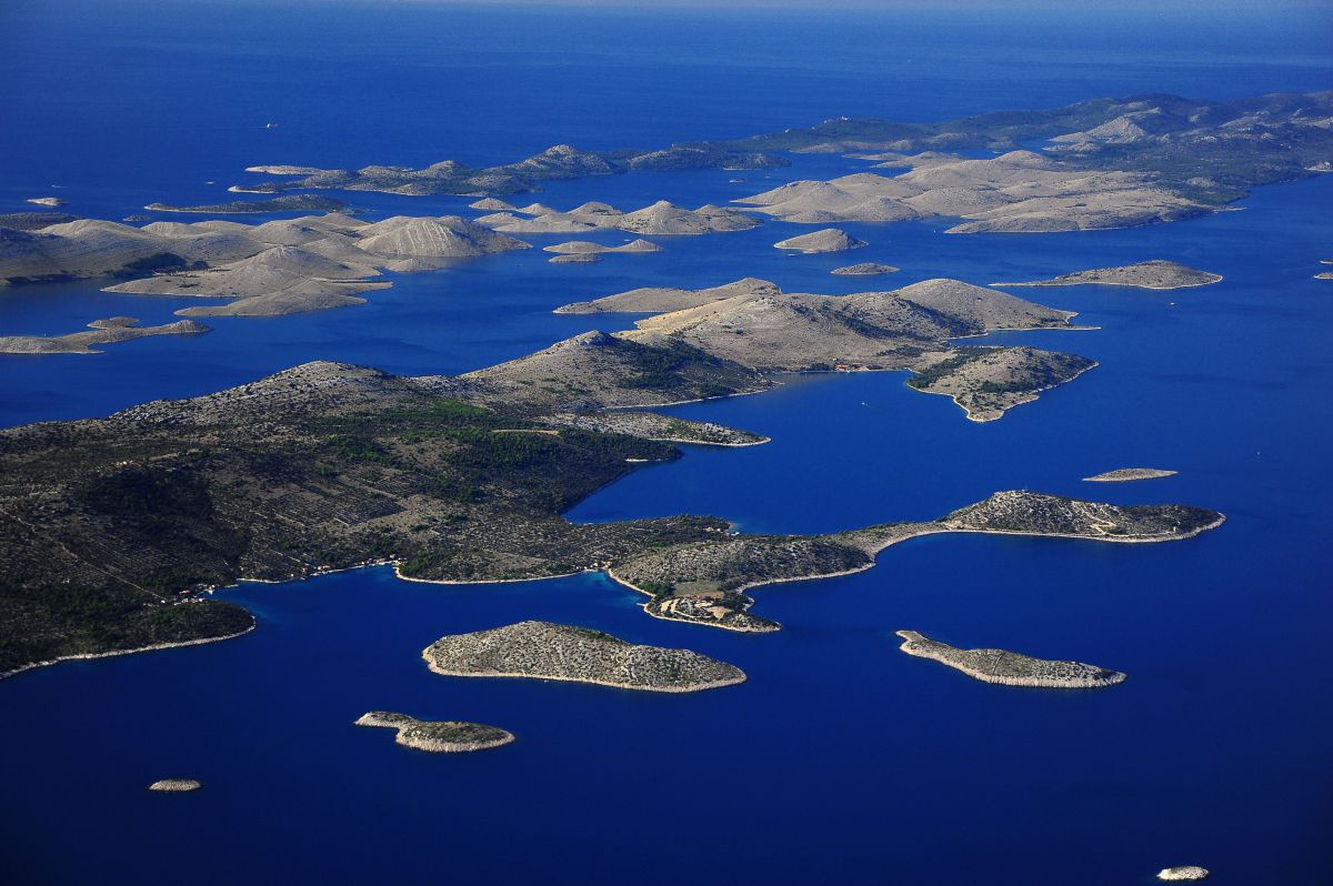 Inseln im Nationalpark Kornaten - Luftbild