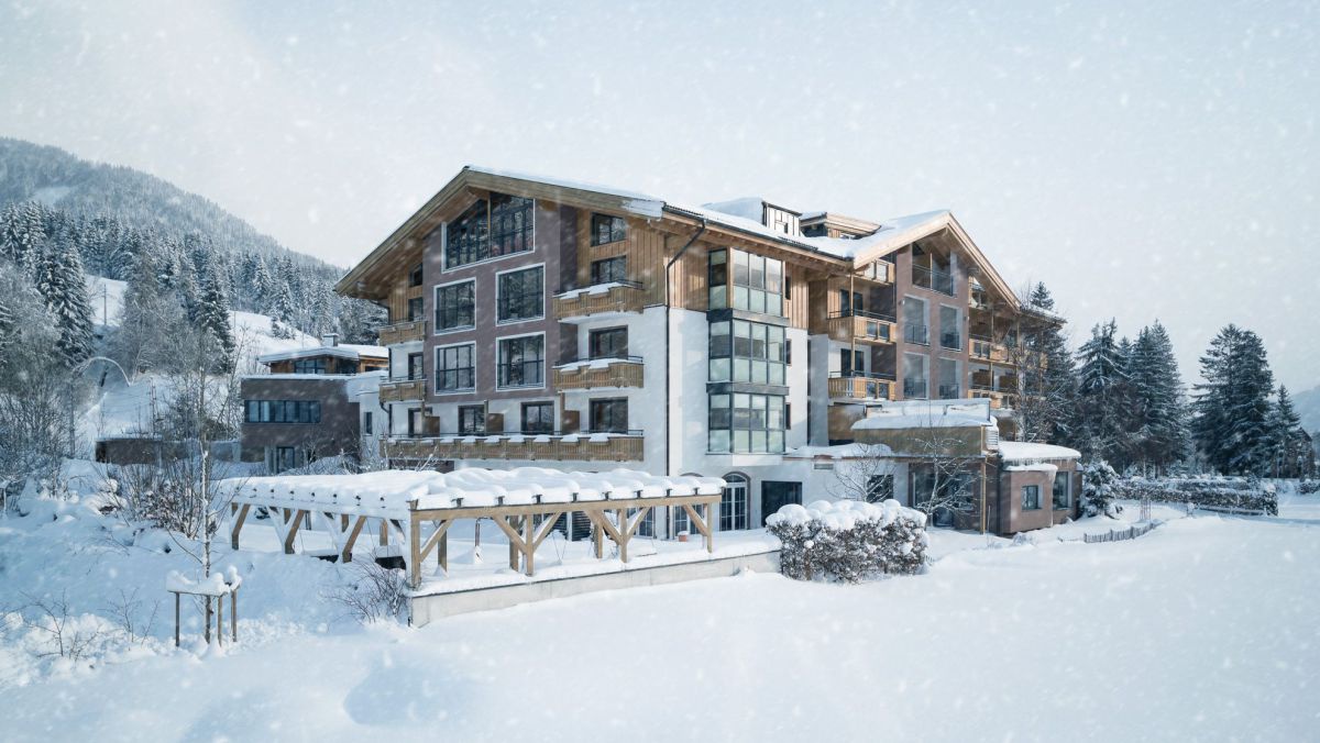 Biohotel Rupertus im Winter mit viel Schnee