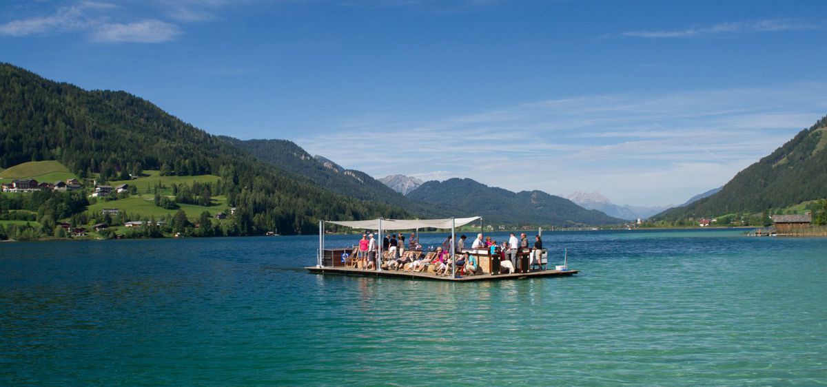 Floß im Weissensee