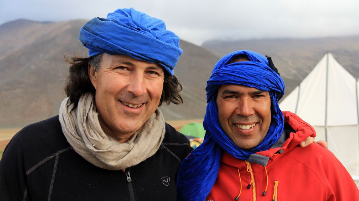 Christian Hlade mit Freund in Marokko