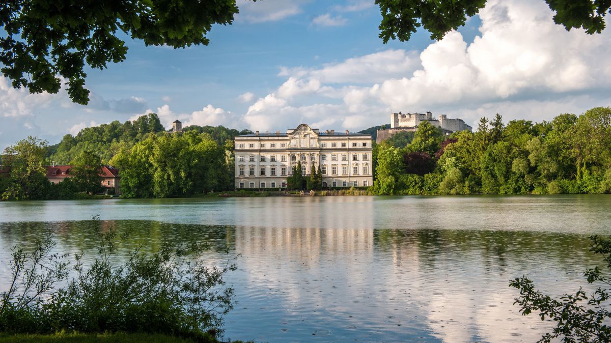 Schloss Leopoldskron mit Schlossteich