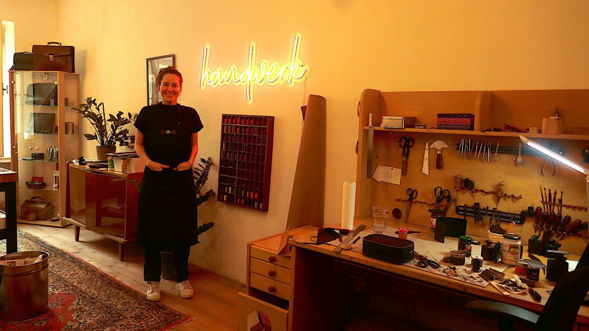 Christina Roth in ihrem Atelier