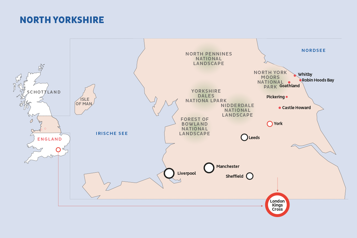 Grafik Karte North Yorkshire